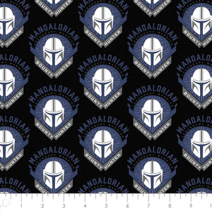 Star Wars - Mandalorian Legendary Warrior Flannel Fabric - 1/2 Meter