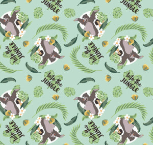 Jungle Book 5 PCS Fat Quarter Bundle - Cotton Fabric