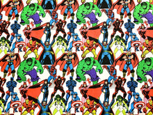 Load image into Gallery viewer, Marvel Retro Pack - White Fabric - 1/2 Meter - Cotton Fabric
