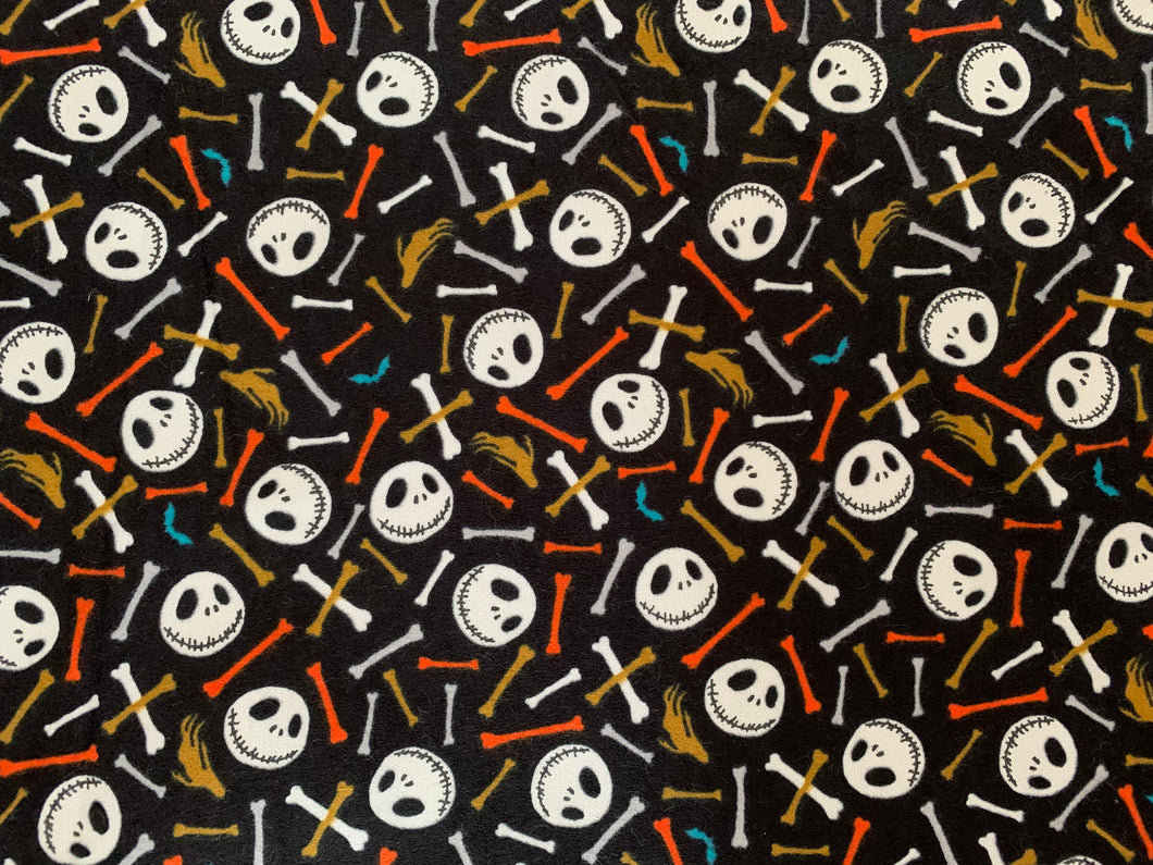 Nightmare Before Christmas Flannel Fabric - 1/2 Meter