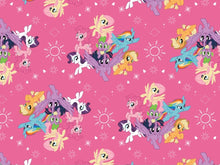 Load image into Gallery viewer, My Little Pony Pink Fabric - 1/2 Meter - Knit Fabric
